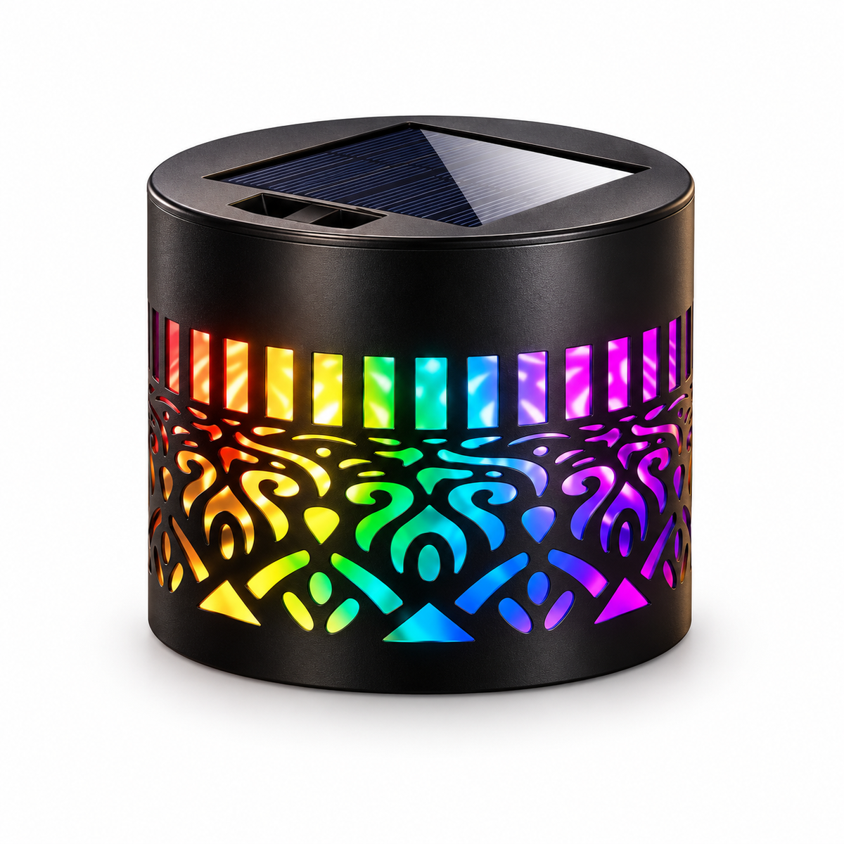Solar Mandala Ambient Fence Light (Pack of 4 )