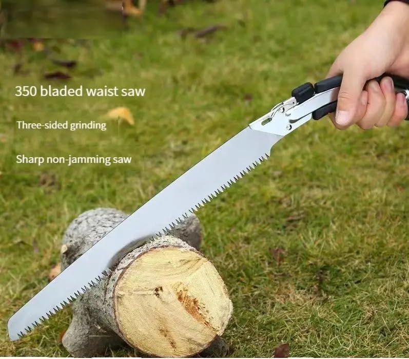 Pack of 2 - Curved Garden Pruning Saw with Protective Sheath