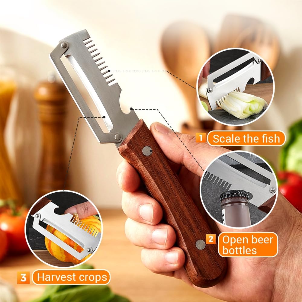 3 in 1 Multifunctional Vegetable Peeler Pack of 2