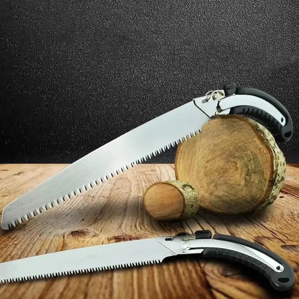 Pack of 2 - Curved Garden Pruning Saw with Protective Sheath