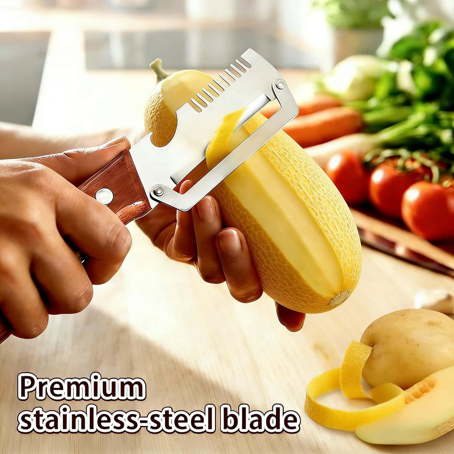 3 in 1 Multifunctional Vegetable Peeler Pack of 2