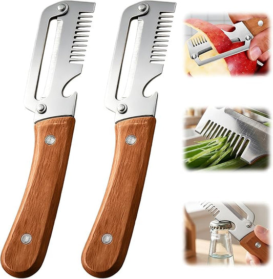 4 in 1 Multifunctional Vegetable Peeler Pack of 2