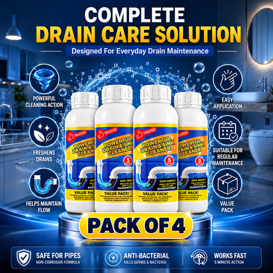Multipurpose Drain and Sink Cleaner - Pack of 4