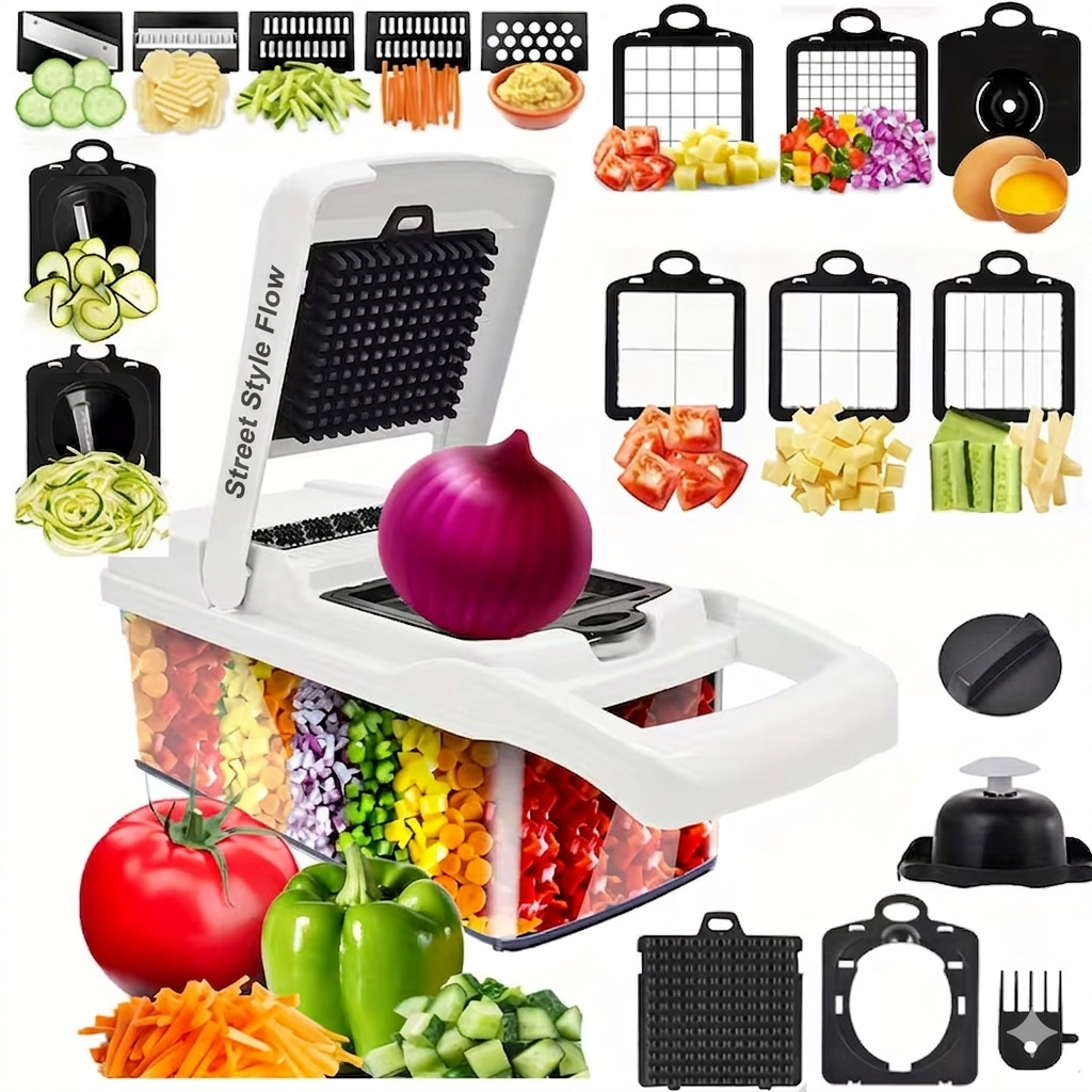 8 in 1 Easy-Prep Salad & Veggie Chopper