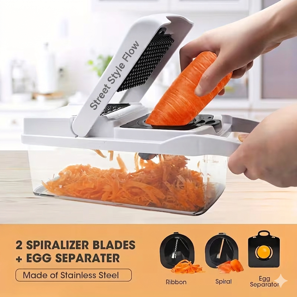 8 in 1 Easy-Prep Salad & Veggie Chopper