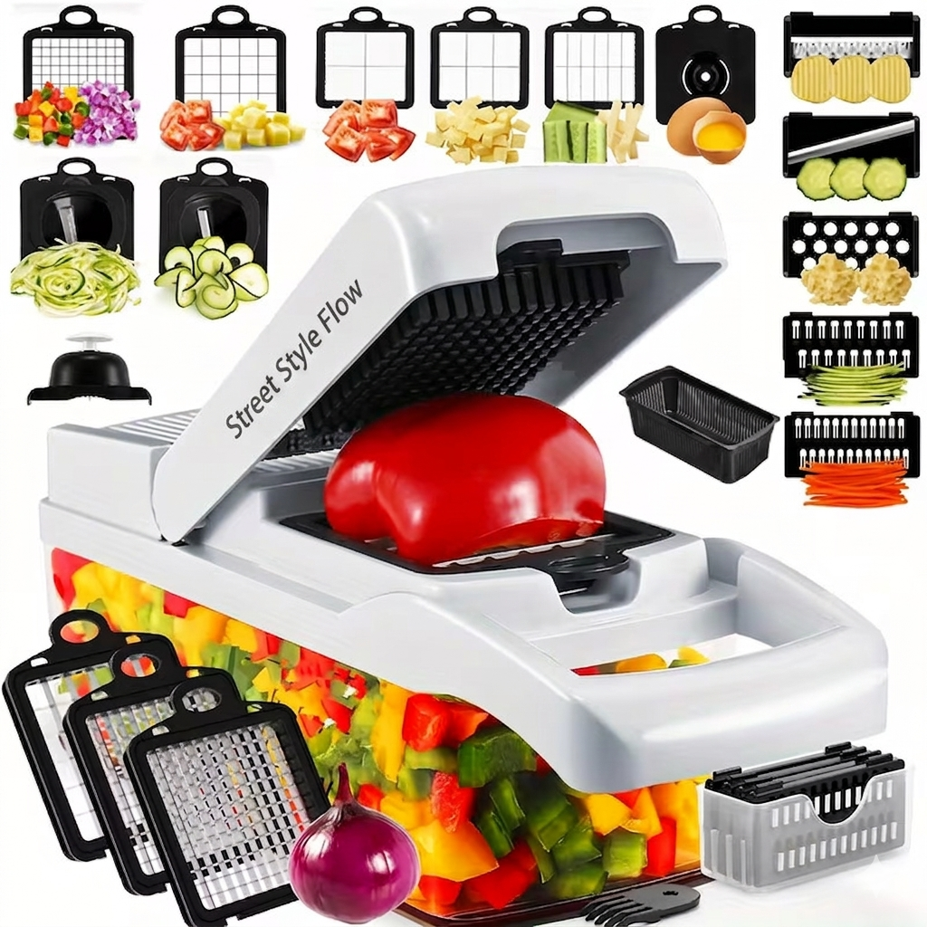 8 in 1 Easy-Prep Salad & Veggie Chopper