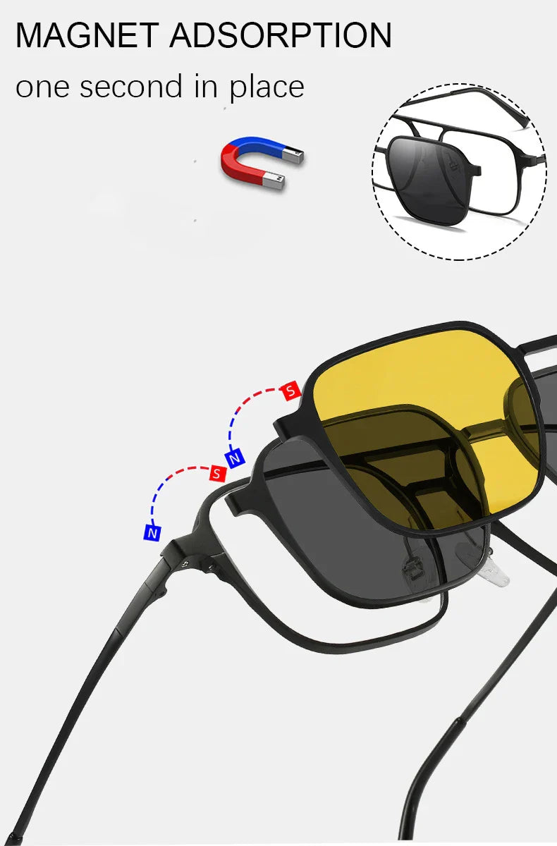 6 in 1 Multiwear Retro Style Glasses
