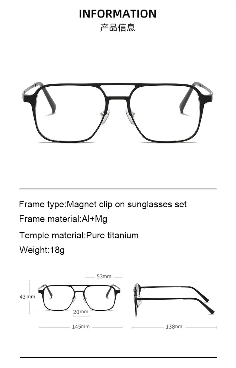 6 in 1 Multiwear Retro Style Glasses