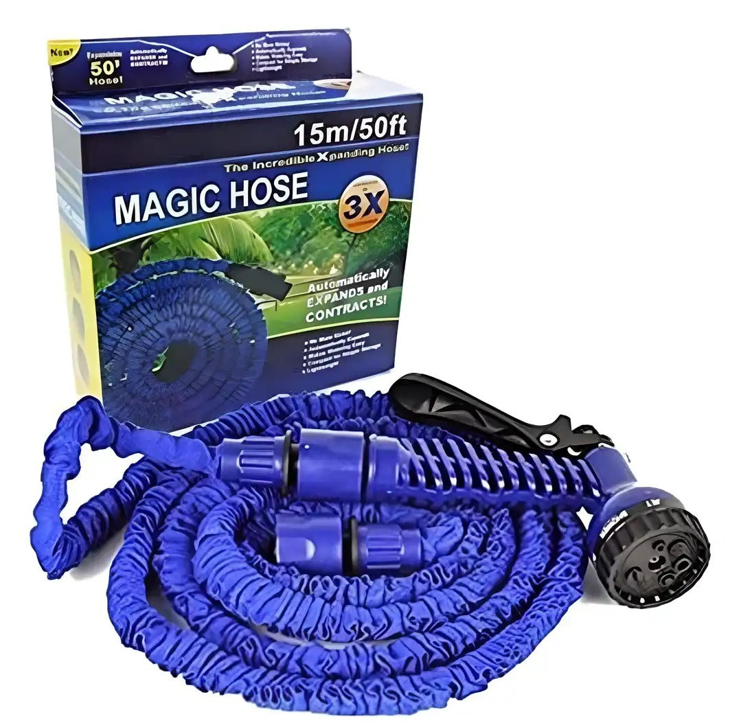 Expanding Water Magic Hose with Spray Nozzle