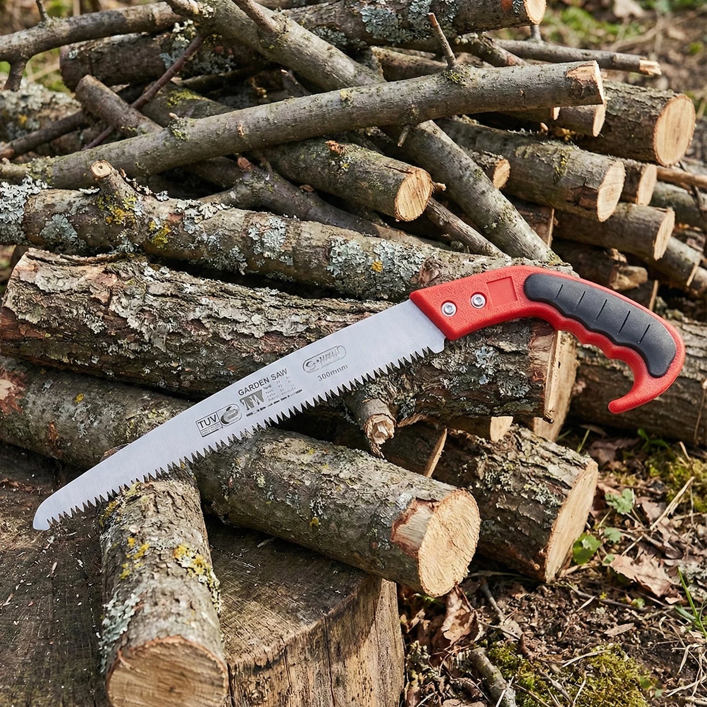 Pack of 2 - Curved Garden Pruning Saw with Protective Sheath