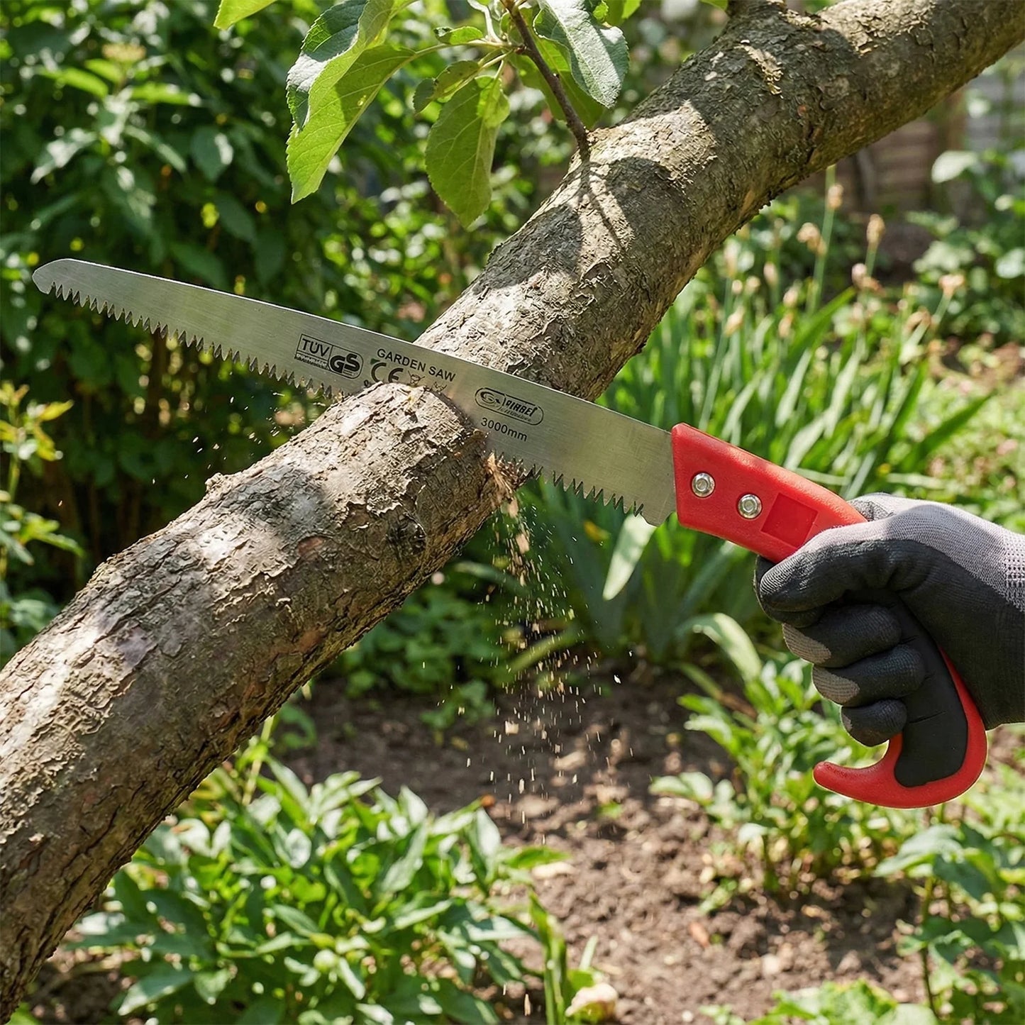 Pack of 2 - Curved Garden Pruning Saw with Protective Sheath