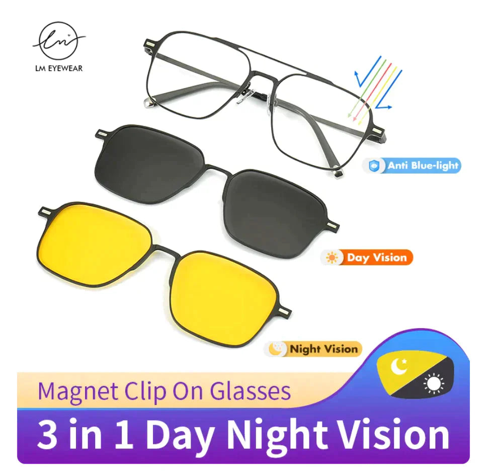 6 in 1 Multiwear Retro Style Glasses