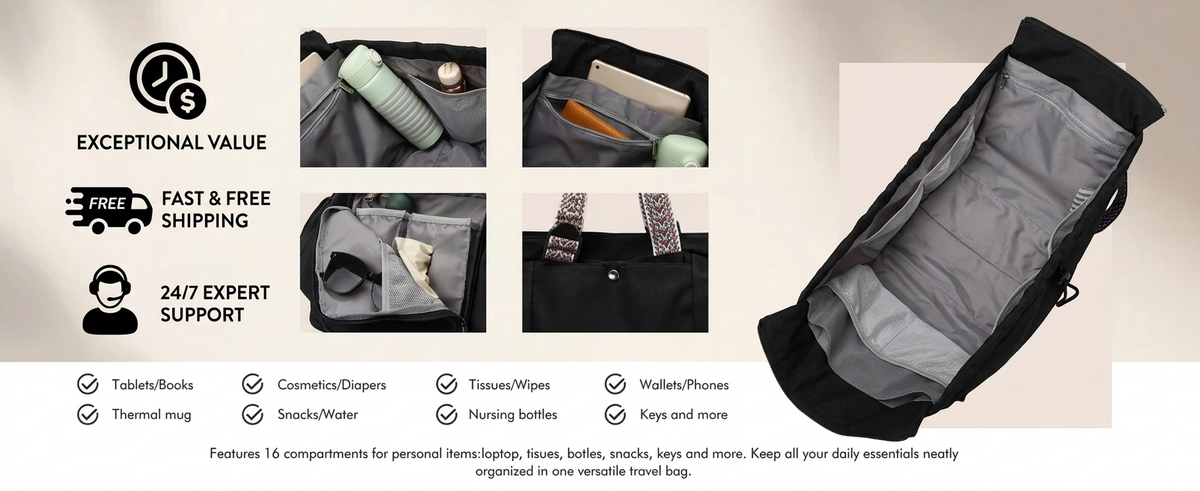8 in 1 Luxe Tote Bag