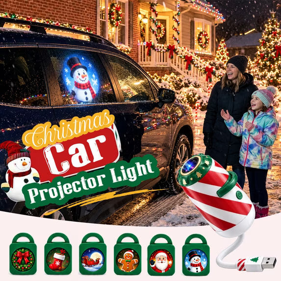 5-in-1 USB Car Projector Lamp