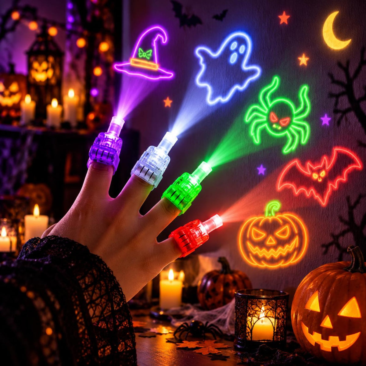 Finger Projector Lights - Pack of 10