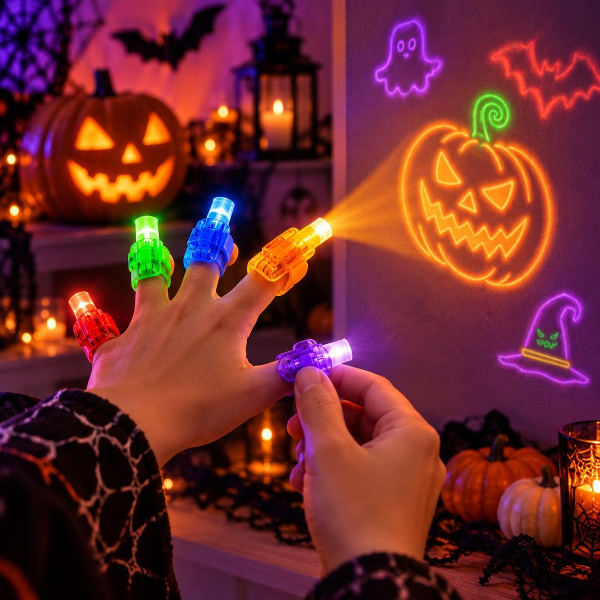 Finger Projector Lights - Pack of 10
