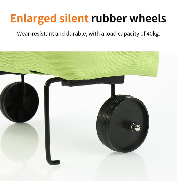 EcoFriendly Foldable Shopping Bag with Wheels ( Pack of 2 )