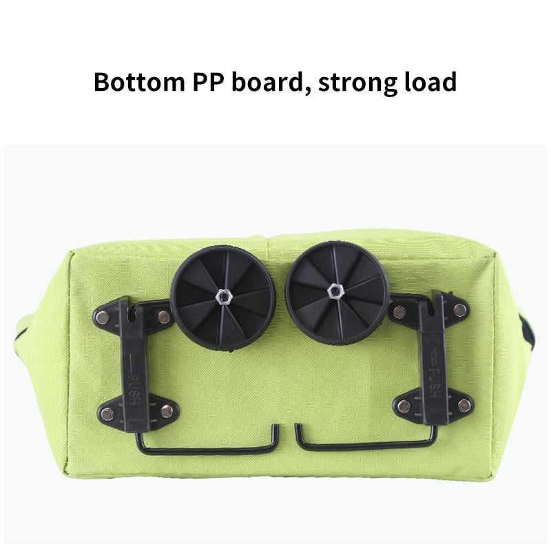 EcoFriendly Foldable Shopping Bag with Wheels ( Pack of 2 )