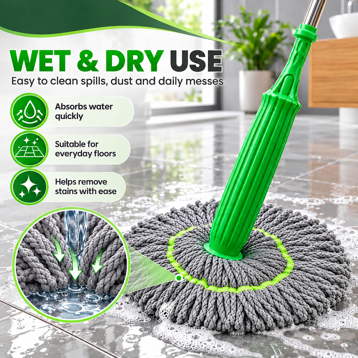 8 in 1 Multiway Foldable Multipurpose Scrubber