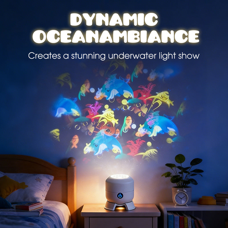 Dynamic Rotating LED Projector Lamp