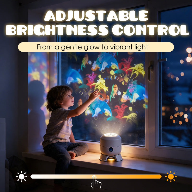 Dynamic Rotating LED Projector Lamp