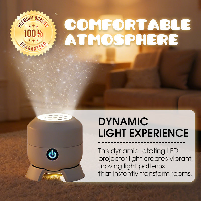 Dynamic Rotating LED Projector Lamp