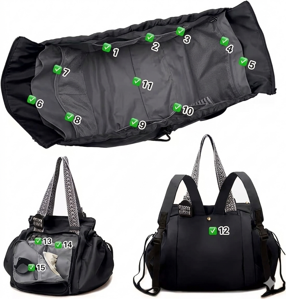 8 in 1 Luxe Tote Bag
